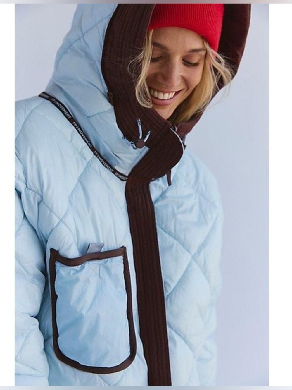 NWOT Free People FP Movement Roaming On Reversible Parka Size Medium - Picture 3 of 16